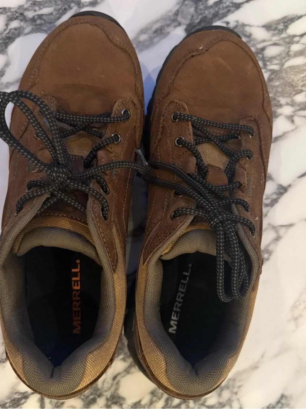 Merrell Moab Adventure Lace Waterproof Hiking Shoes Brown Men's Size 8.5